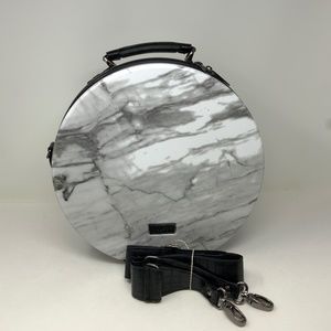 Calpak Baye Small Hat Box Travel Suitcase Marble